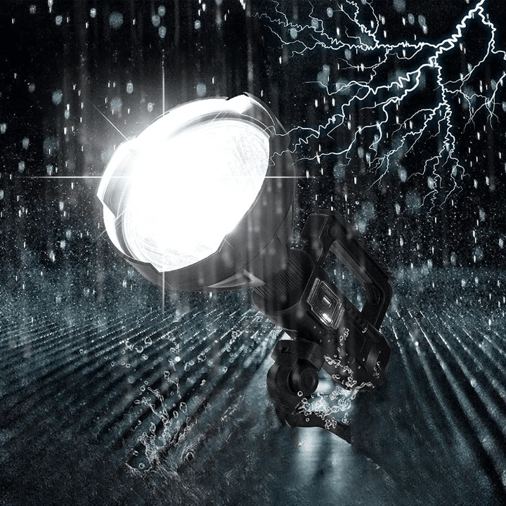 Lampe de Poche Puissante LED et Étanche de Style Projecteur avec Poignée – Image 2