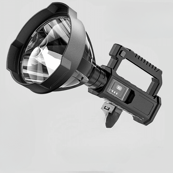 Lampe de Poche Puissante LED et Étanche de Style Projecteur avec Poignée